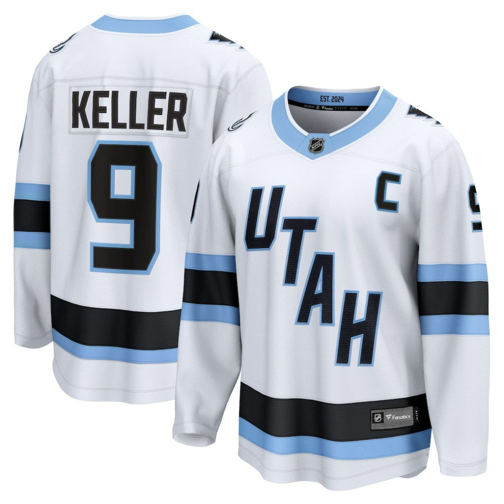 Clayton Keller Utah Mammoth Fanatics Away Breakaway Player Jersey - White - NHL