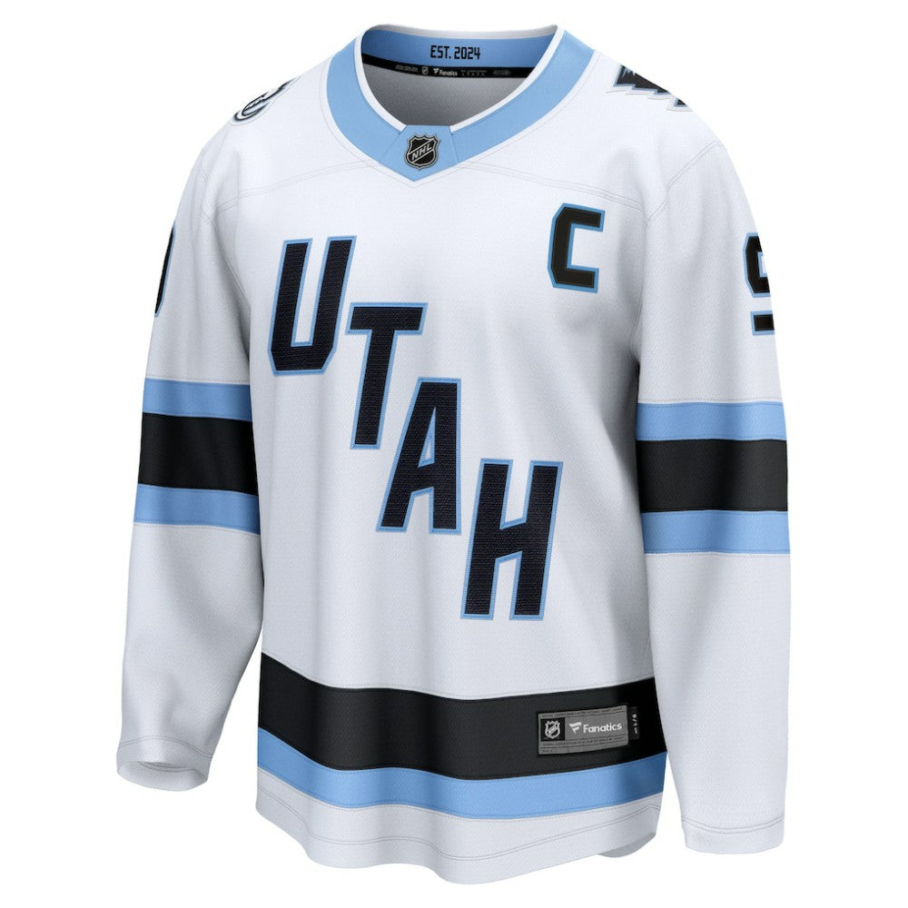 Clayton Keller Utah Mammoth Fanatics Away Breakaway Player Jersey - White - NHL