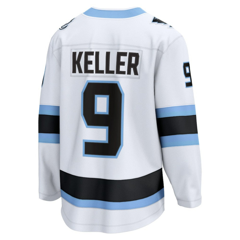 Clayton Keller Utah Mammoth Fanatics Away Breakaway Player Jersey - White - NHL