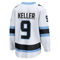 Clayton Keller Utah Mammoth Fanatics Away Breakaway Player Jersey - White - NHL