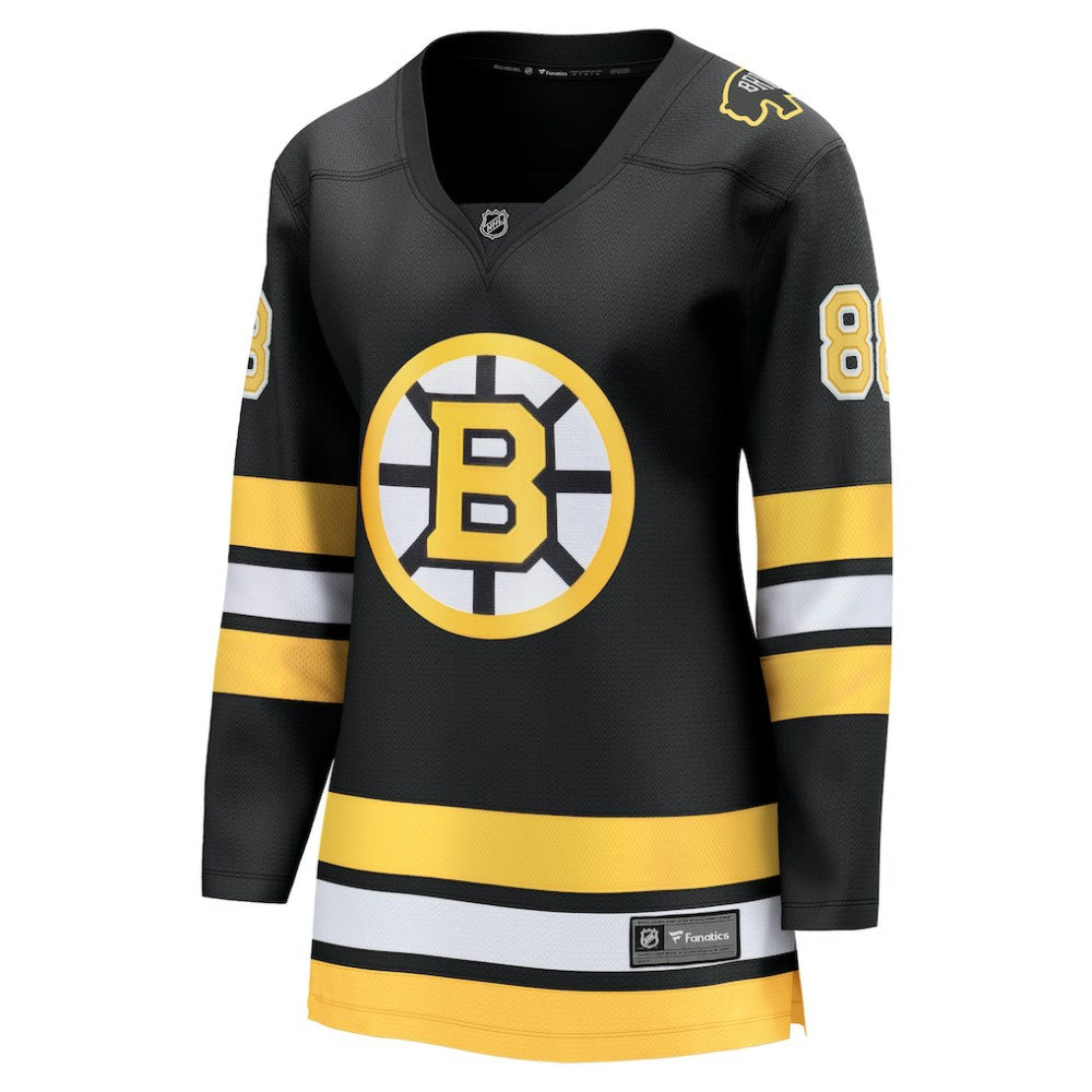 David Pastrnak Boston Bruins Fanatics Women's Home Breakaway Player Jersey - Black - NHL