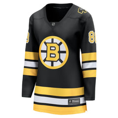 David Pastrnak Boston Bruins Fanatics Women's Home Breakaway Player Jersey - Black - NHL