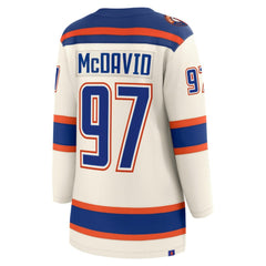 Connor McDavid Edmonton Oilers Fanatics Women's Alternate Breakaway Jersey - Light Beige - NHL