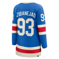Mika Zibanejad New York Rangers Fanatics Women's Centennial Breakaway Jersey - Blue - NHL