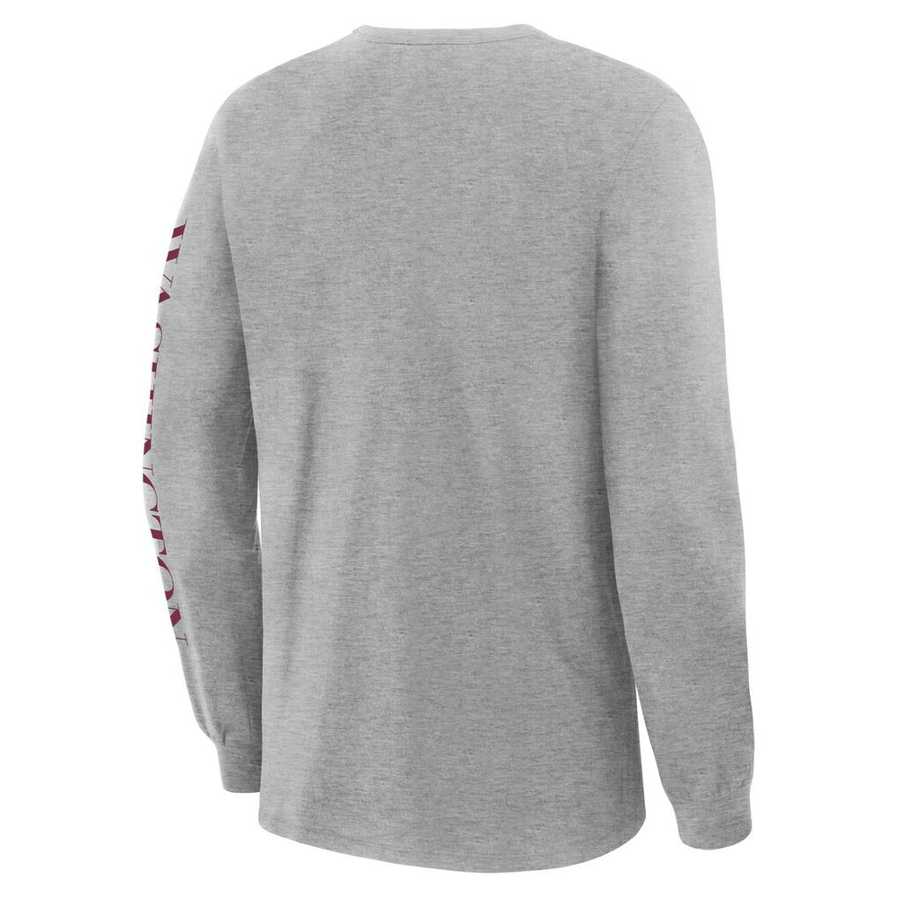 Washington Commanders Hometown Sweep Legacy Long Sleeve T-Shirt Heather Gray | Fanatics