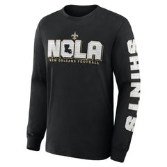 New Orleans Saints Hometown Sweep Legacy Long Sleeve T-Shirt Black | Fanatics