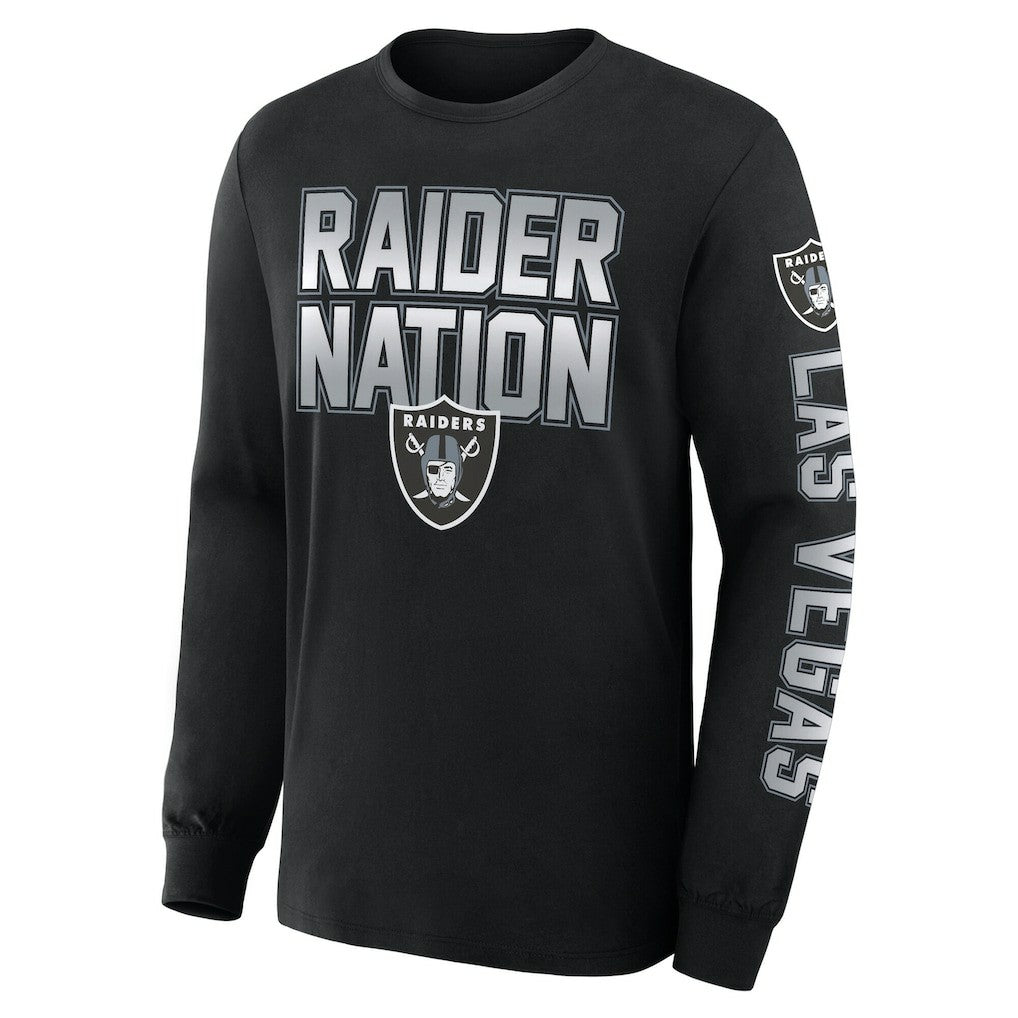 Las Vegas Raiders Hometown Sweep Legacy Long Sleeve T-Shirt Black | Fanatics