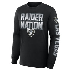 Las Vegas Raiders Hometown Sweep Legacy Long Sleeve T-Shirt Black | Fanatics