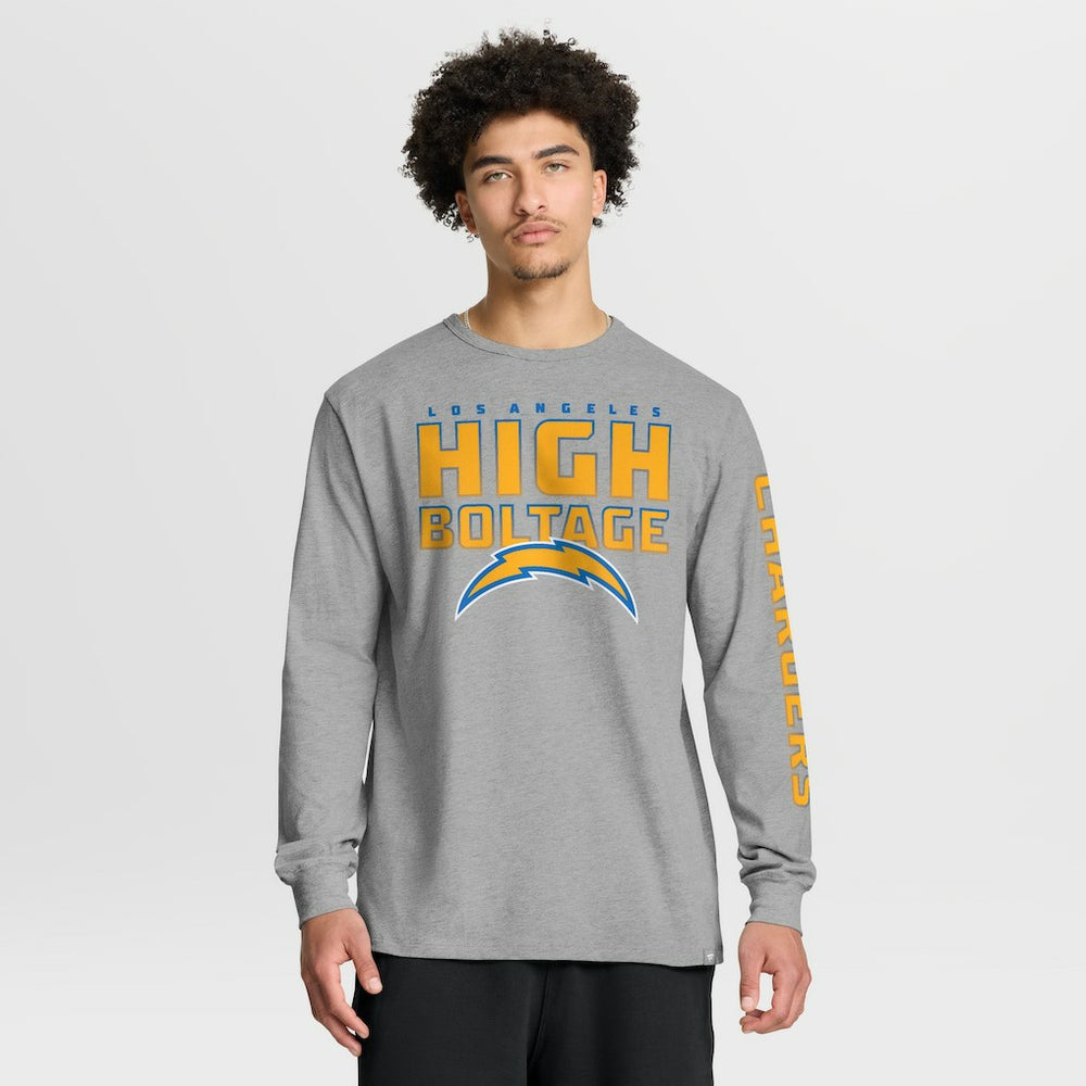 Los Angeles Chargers Hometown Sweep Legacy Long Sleeve T-Shirt Heather Gray | Fanatics