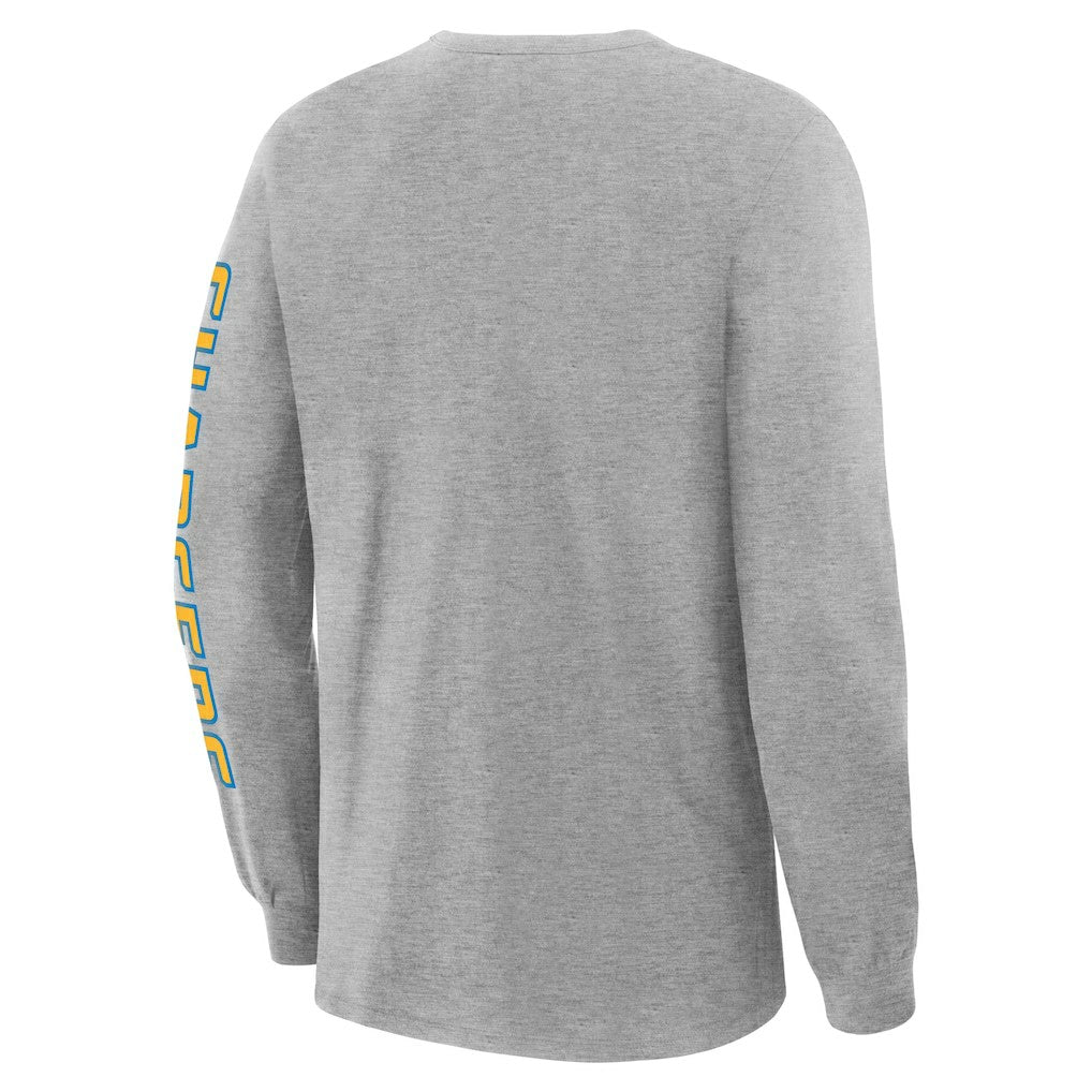 Los Angeles Chargers Hometown Sweep Legacy Long Sleeve T-Shirt Heather Gray | Fanatics