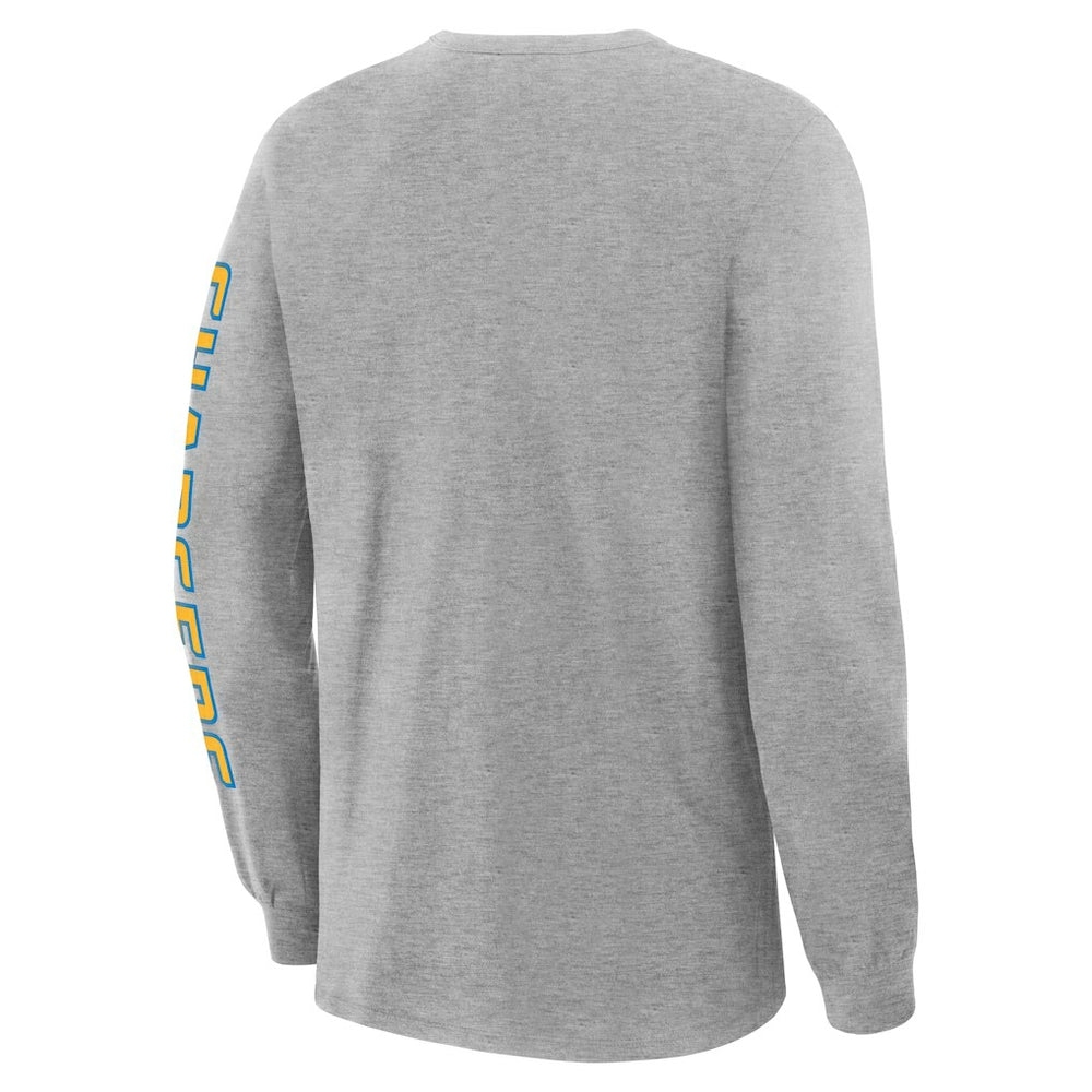 Los Angeles Chargers Hometown Sweep Legacy Long Sleeve T-Shirt Heather Gray | Fanatics