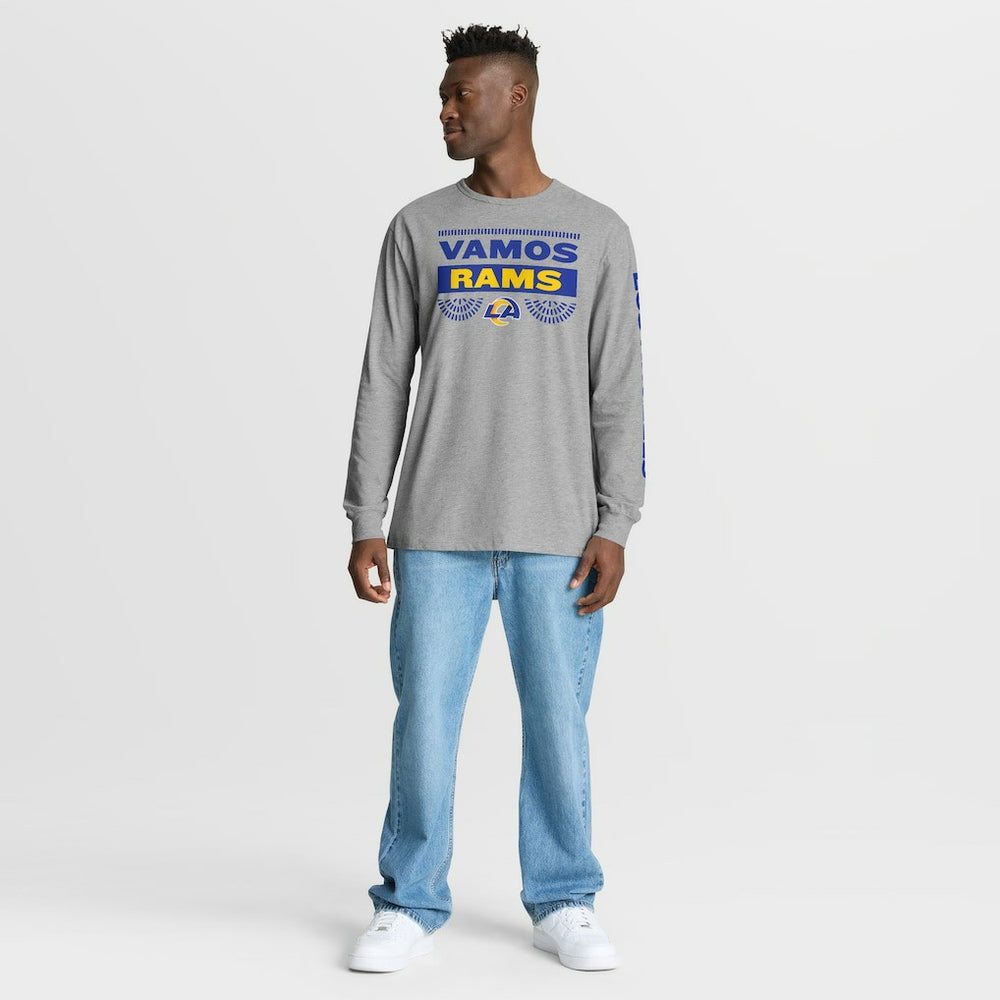 Los Angeles Rams Hometown Sweep Legacy Long Sleeve T-Shirt Heather Gray | Fanatics