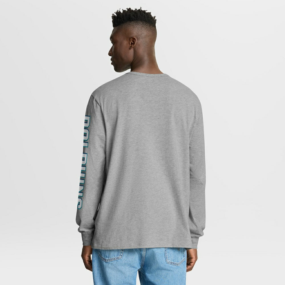 Miami Dolphins Hometown Sweep Legacy Long Sleeve T-Shirt Heather Gray | Fanatics