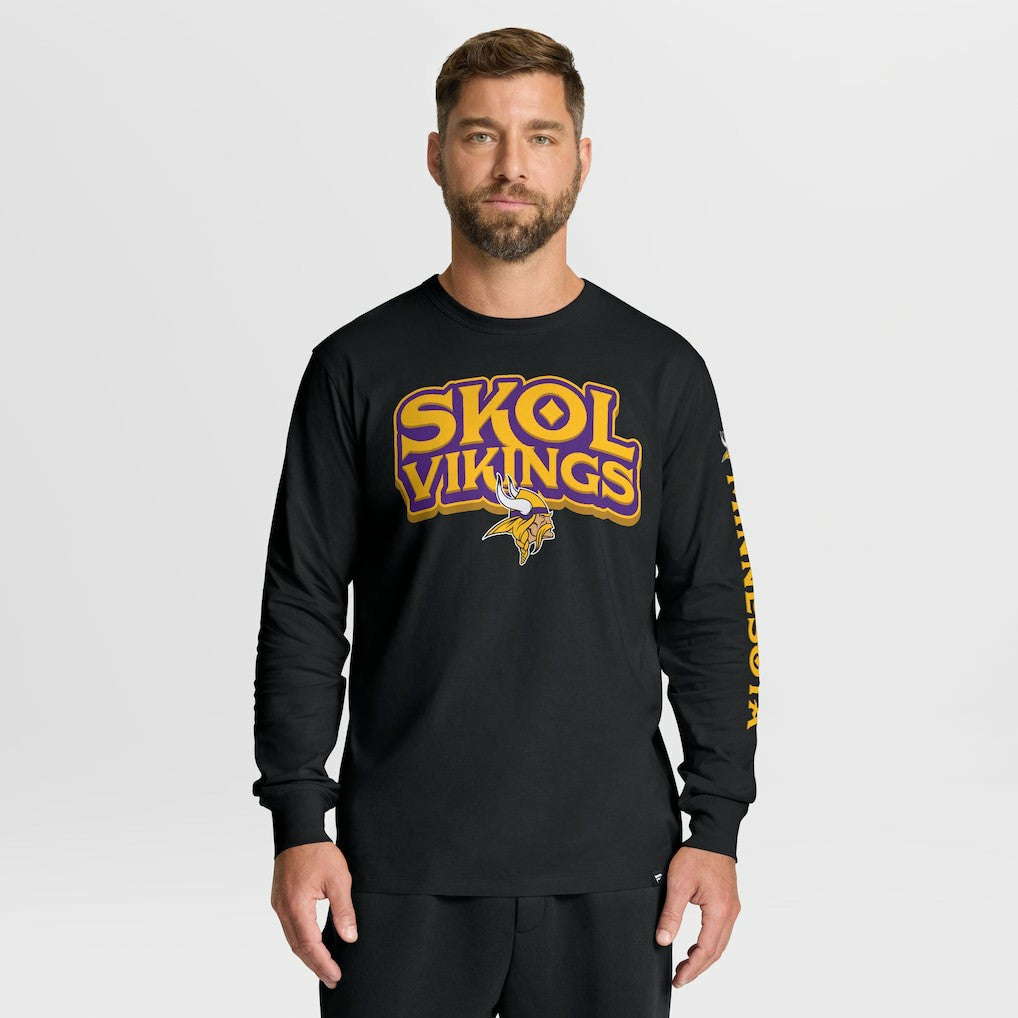 Minnesota Vikings Hometown Sweep Legacy Long Sleeve T-Shirt Black | Fanatics