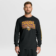 Minnesota Vikings Hometown Sweep Legacy Long Sleeve T-Shirt Black | Fanatics