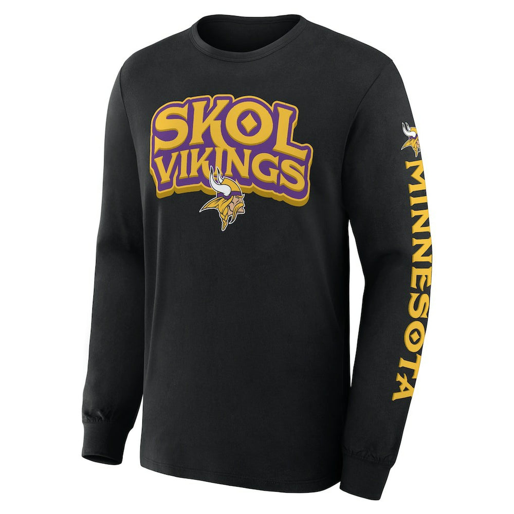 Minnesota Vikings Hometown Sweep Legacy Long Sleeve T-Shirt Black | Fanatics