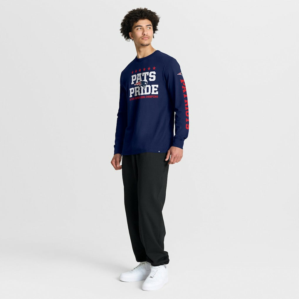 New England Patriots Hometown Sweep Legacy Long Sleeve T-Shirt Navy | Fanatics