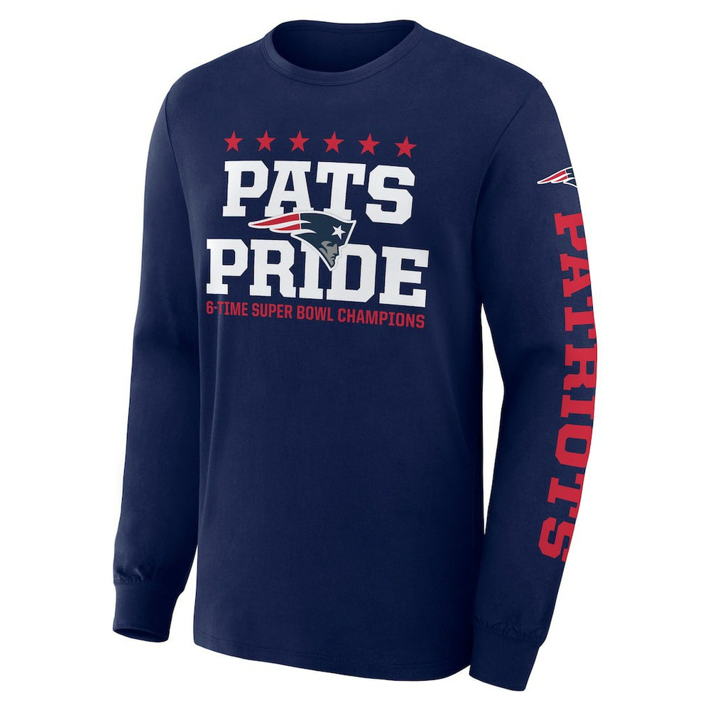 New England Patriots Hometown Sweep Legacy Long Sleeve T-Shirt Navy | Fanatics