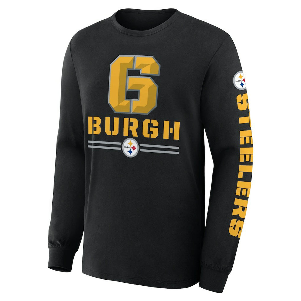 Pittsburgh Steelers Hometown Sweep Legacy Long Sleeve T-Shirt Black | Fanatics