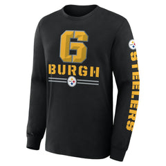 Pittsburgh Steelers Hometown Sweep Legacy Long Sleeve T-Shirt Black | Fanatics