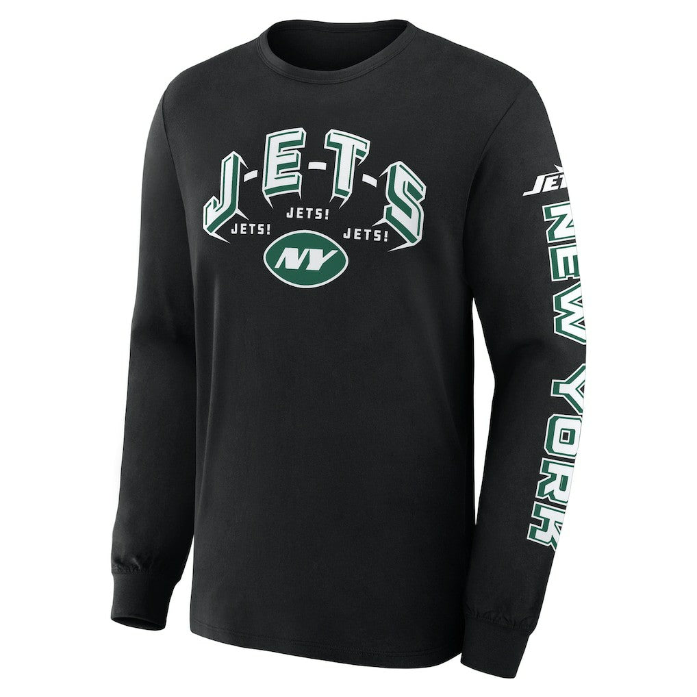 New York Jets Hometown Sweep Legacy Long Sleeve T-Shirt Black | Fanatics