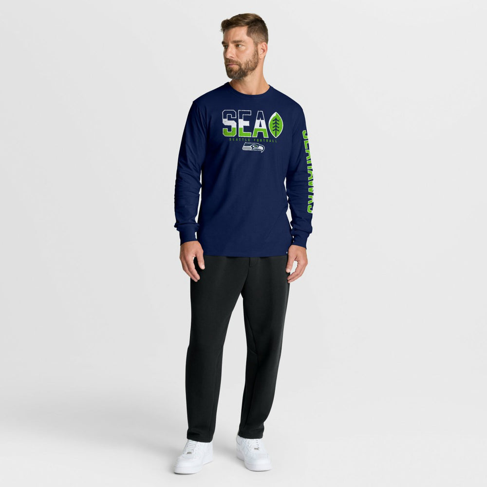 Seattle Seahawks Hometown Sweep Legacy Long Sleeve T-Shirt College Navy | Fanatics
