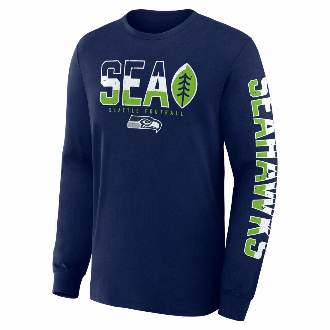 Seattle Seahawks Hometown Sweep Legacy Long Sleeve T-Shirt College Navy | Fanatics