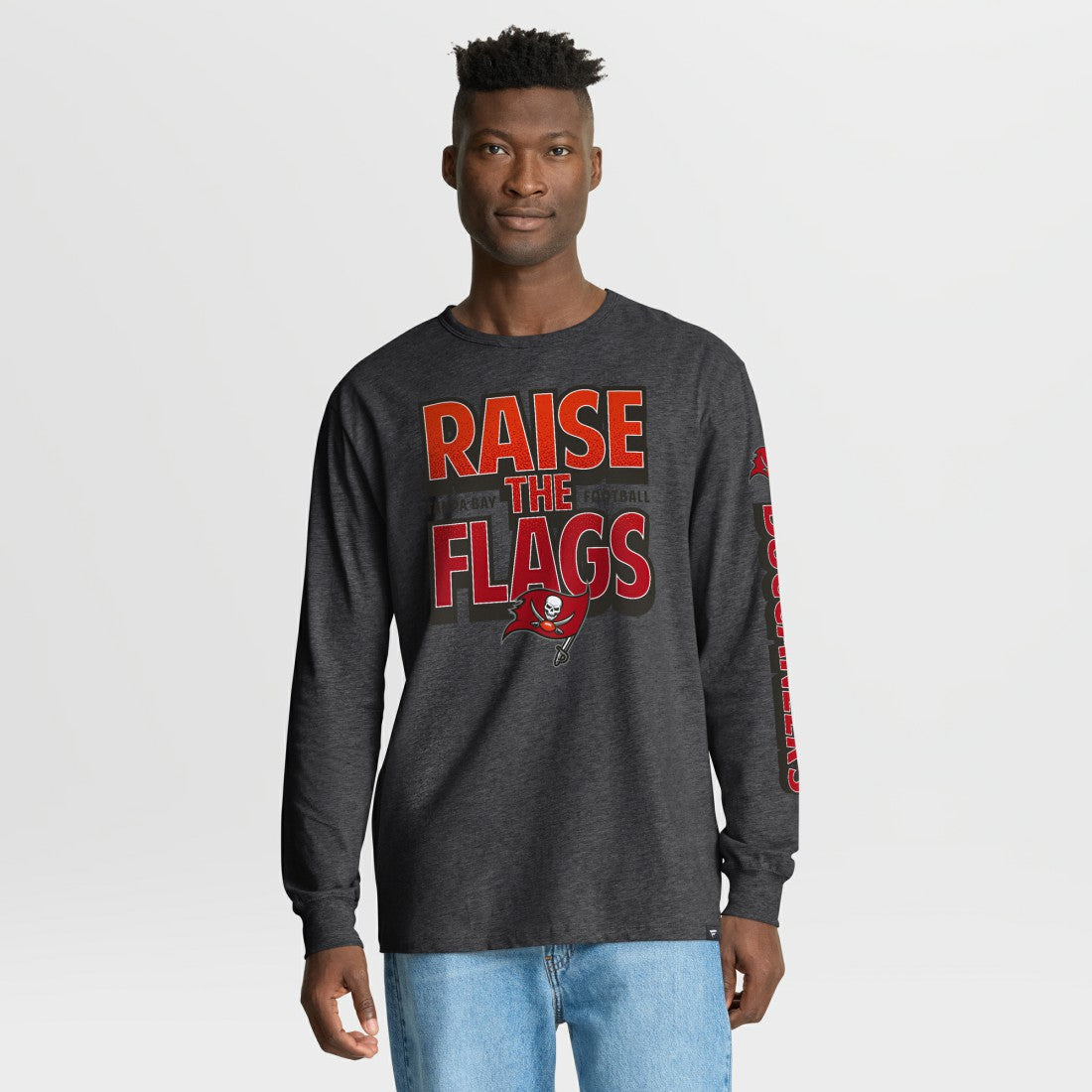 Tampa Bay Buccaneers Hometown Sweep Legacy Long Sleeve T-Shirt Heather Charcoal | Fanatics