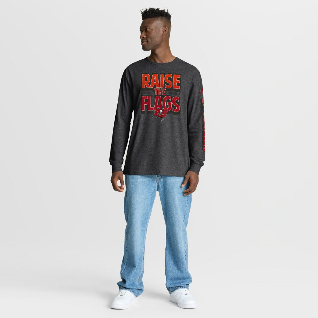 Tampa Bay Buccaneers Hometown Sweep Legacy Long Sleeve T-Shirt Heather Charcoal | Fanatics