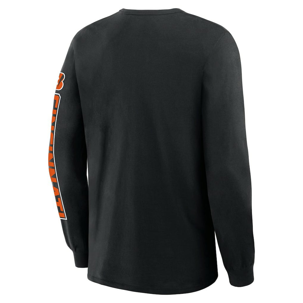Cincinnati Bengals Hometown Sweep Legacy Long Sleeve T-Shirt Black | Fanatics