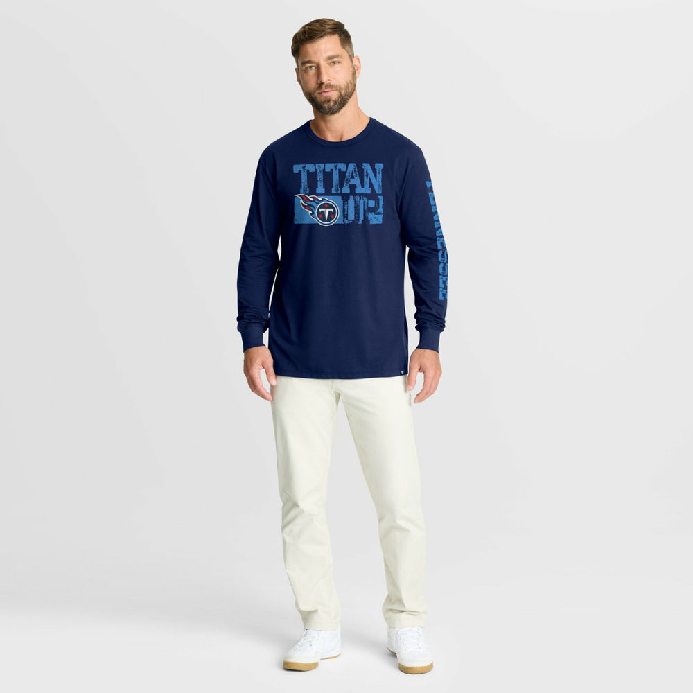Tennessee Titans Hometown Sweep Legacy Long Sleeve T-Shirt Navy | Fanatics