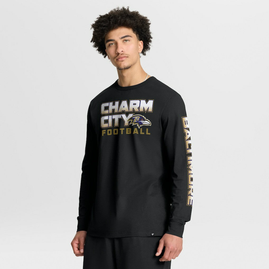 Baltimore Ravens Hometown Sweep Legacy Long Sleeve T-Shirt Black | Fanatics