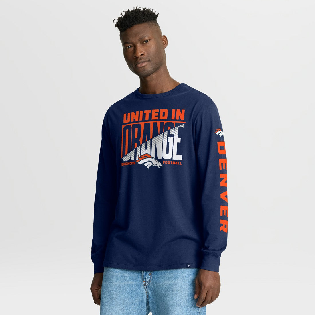 Denver Broncos Hometown Sweep Legacy Long Sleeve T-Shirt Navy | Fanatics