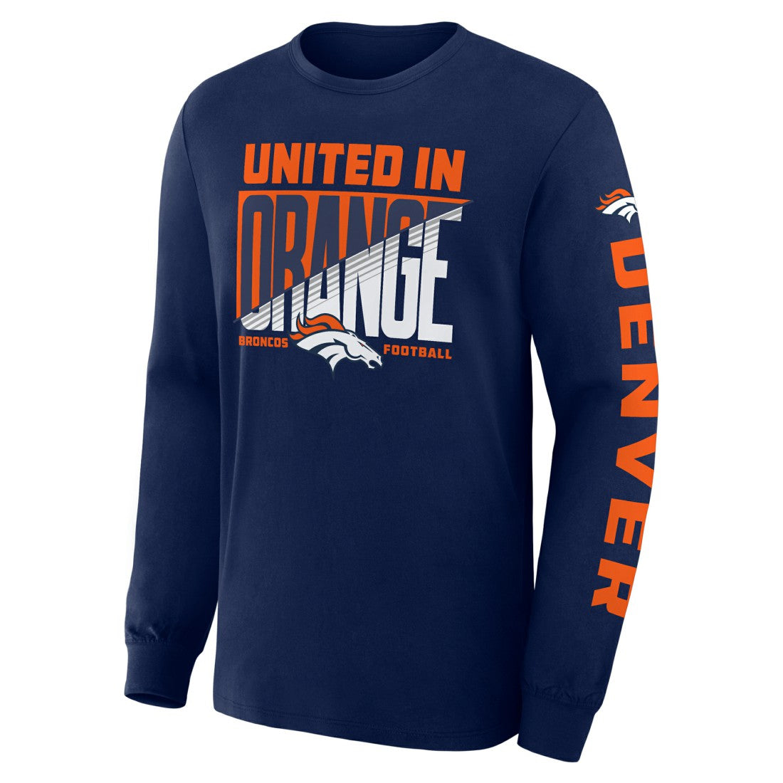 Denver Broncos Hometown Sweep Legacy Long Sleeve T-Shirt Navy | Fanatics