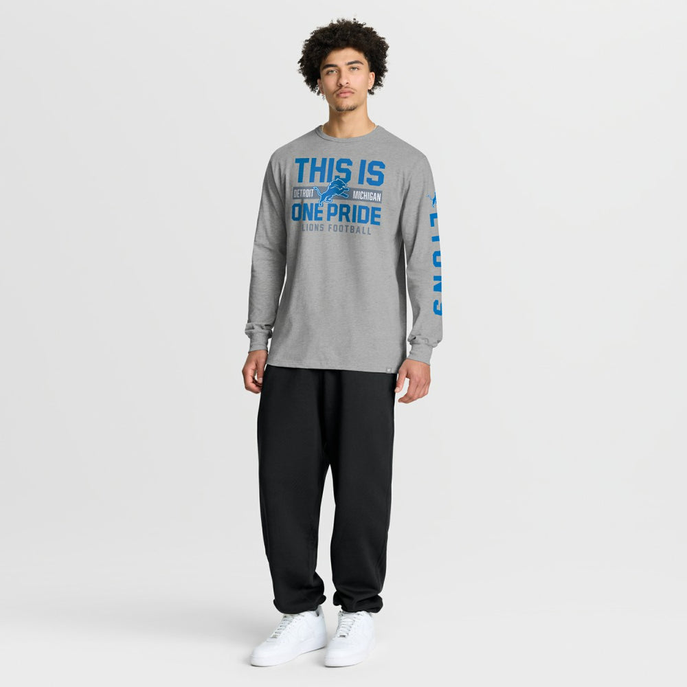 Detroit Lions Hometown Sweep Legacy Long Sleeve T-Shirt Heather Gray | Fanatics