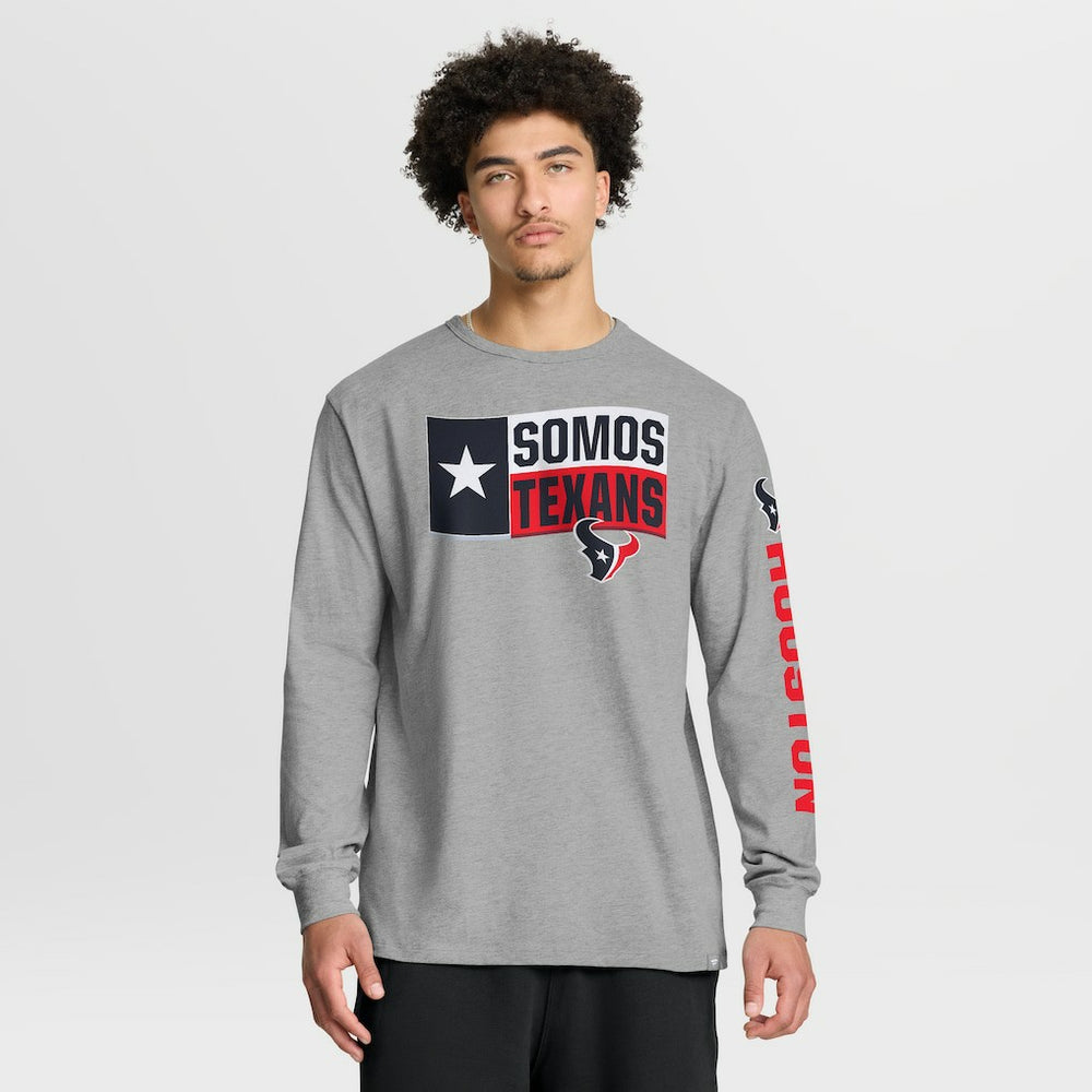 Houston Texans Hometown Sweep Legacy Long Sleeve T-Shirt Heather Gray | Fanatics