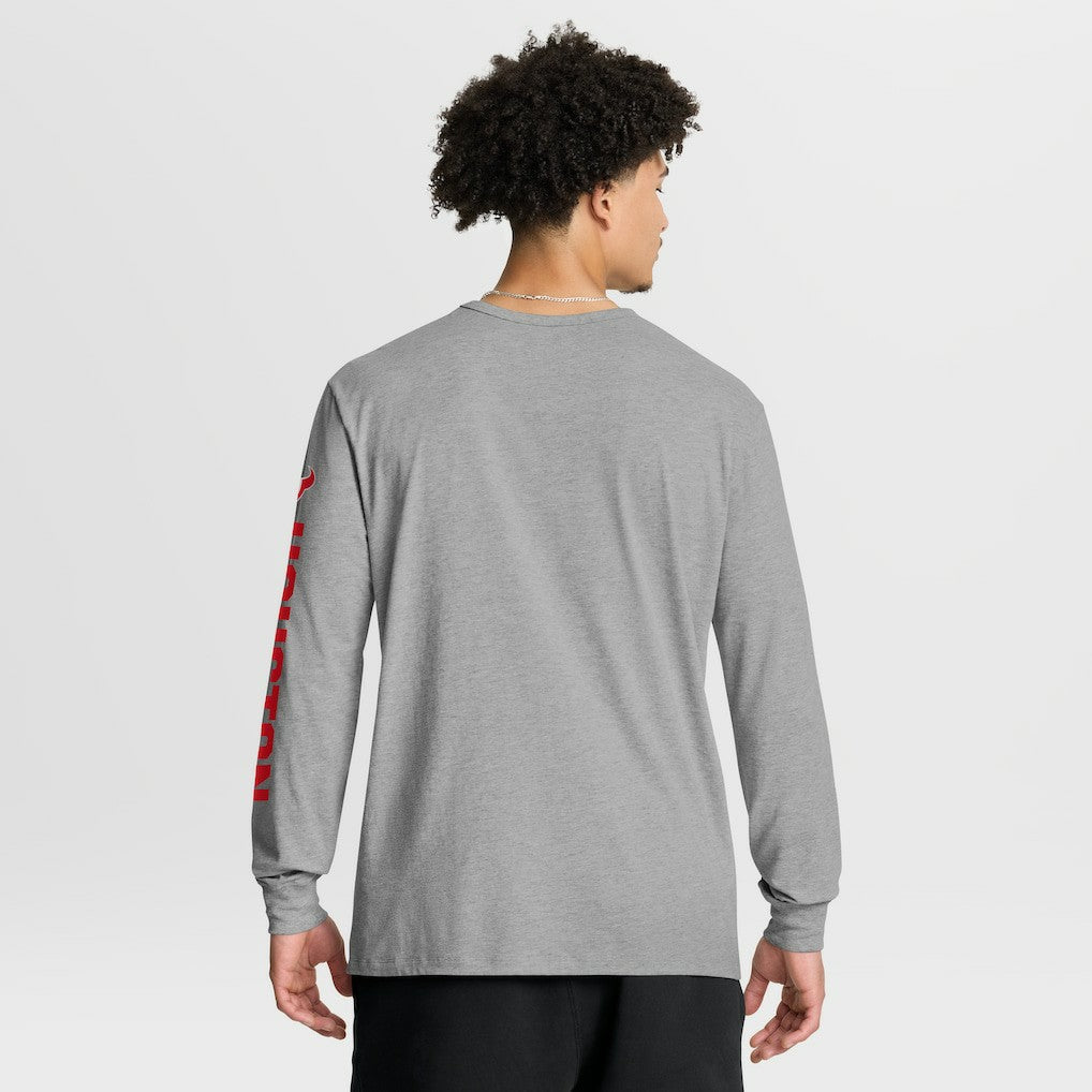 Houston Texans Hometown Sweep Legacy Long Sleeve T-Shirt Heather Gray | Fanatics