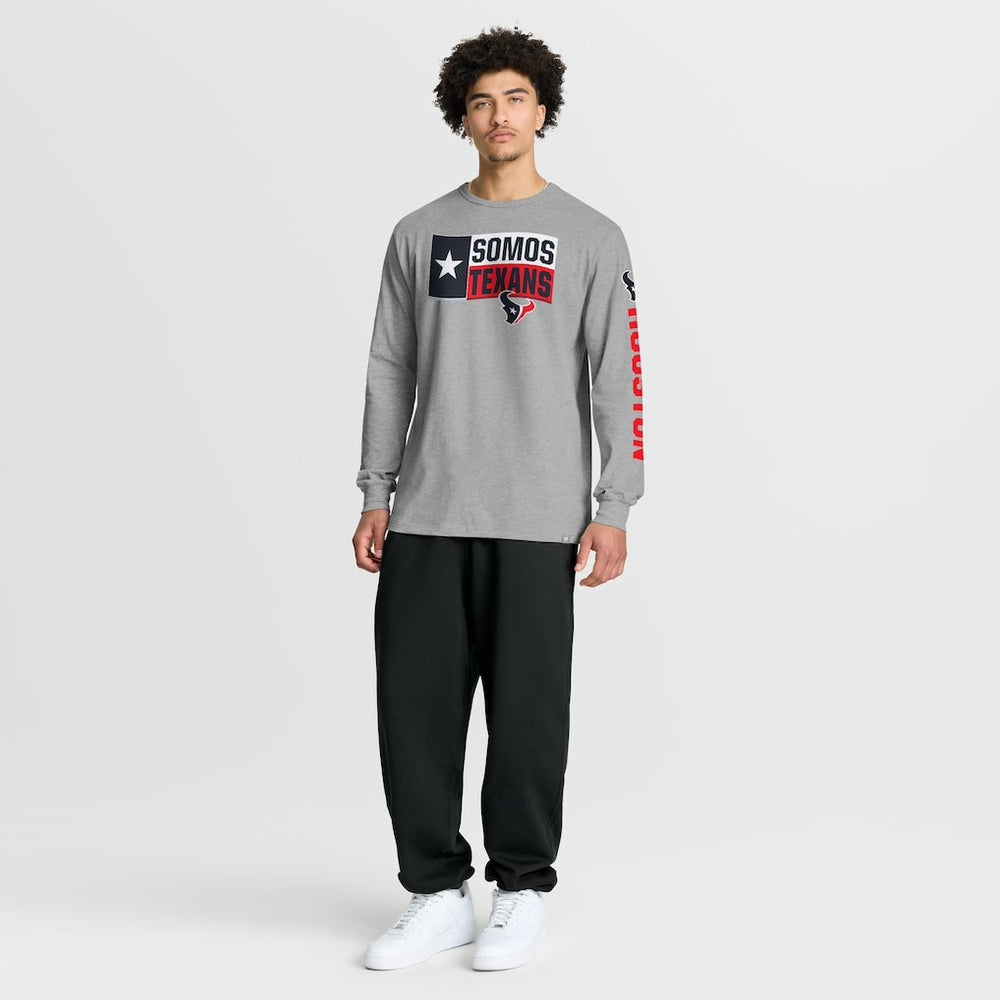 Houston Texans Hometown Sweep Legacy Long Sleeve T-Shirt Heather Gray | Fanatics