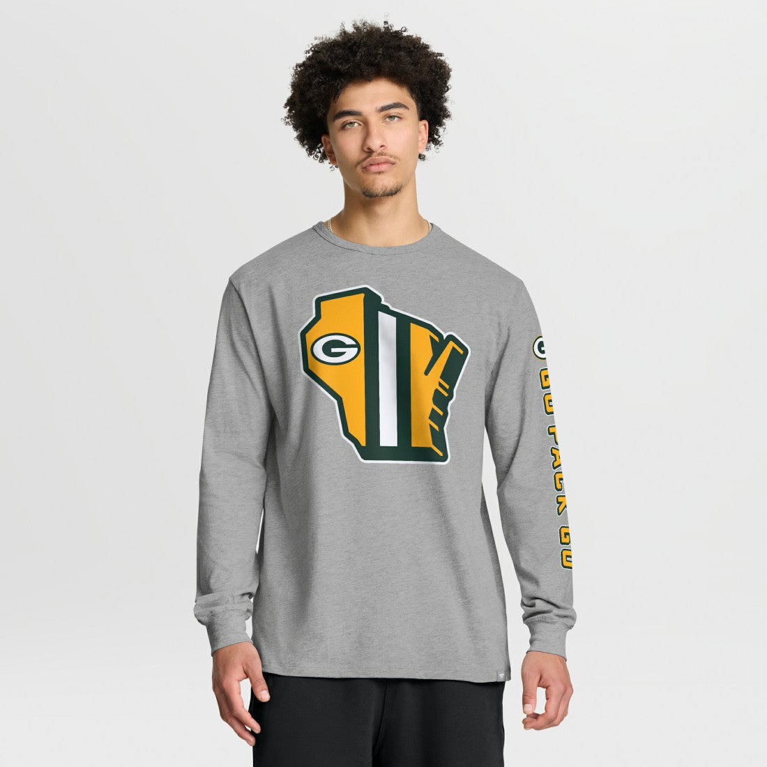 Green Bay Packers Hometown Sweep Legacy Long Sleeve T-Shirt Heather Gray | Fanatics