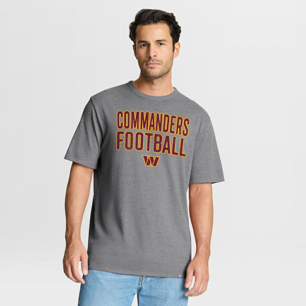 Washington Commanders First Down Tribute Tri-Blend T-Shirt Heather Gray | Fanatics
