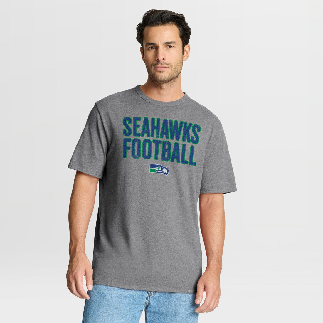 Seattle Seahawks First Down Tribute Tri-Blend T-Shirt Heather Gray | Fanatics