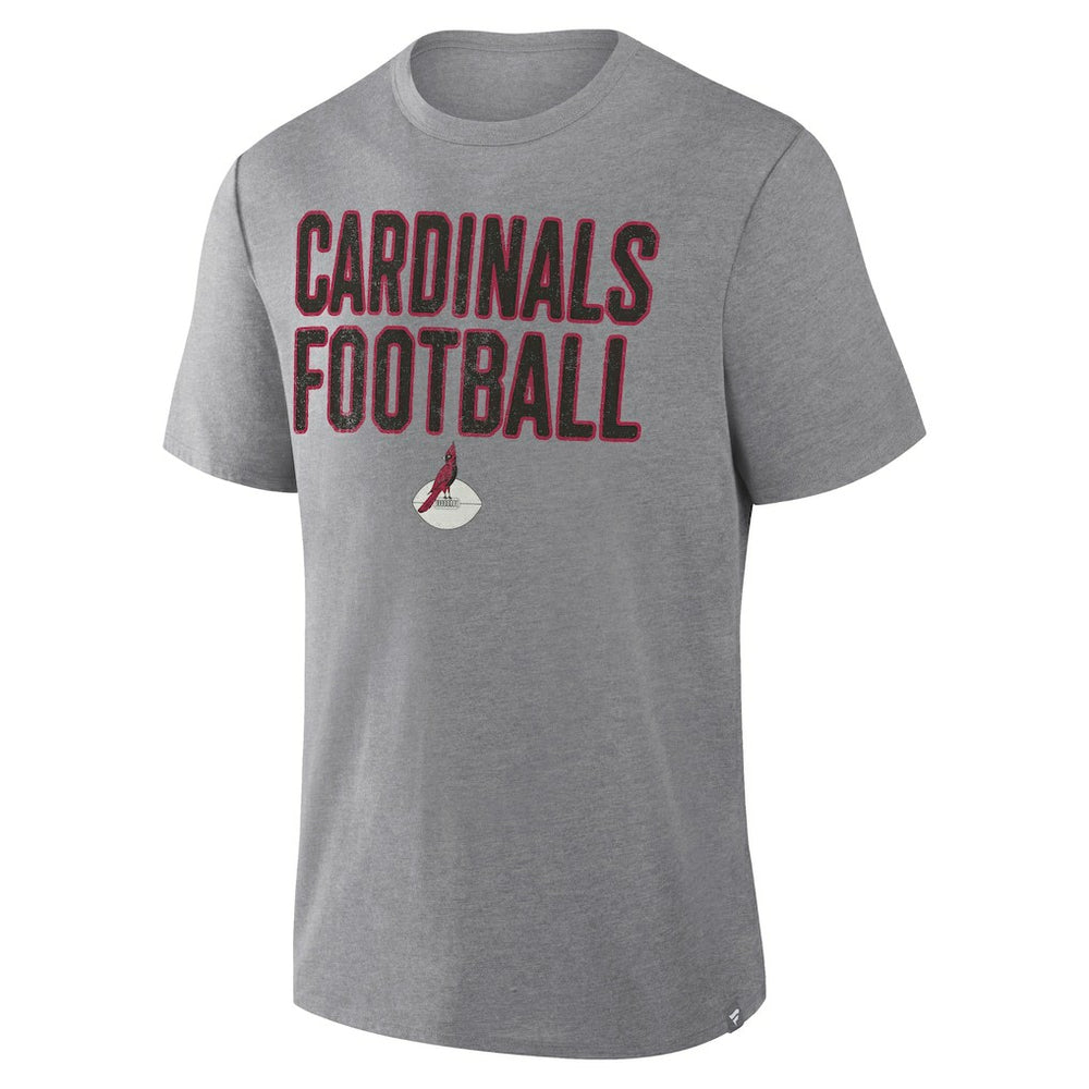 Arizona Cardinals First Down Tribute Tri-Blend T-Shirt Heather Gray | Fanatics