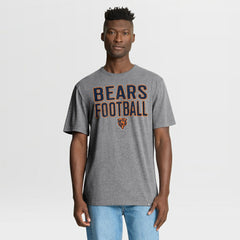 Chicago Bears First Down Tribute Tri-Blend T-Shirt Heather Gray | Fanatics