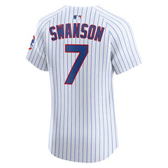 Dansby Swanson Chicago Cubs Nike Home Elite Jersey - MLB