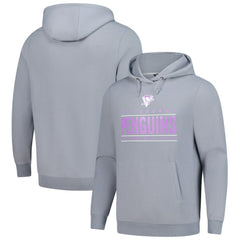 Pittsburgh Penguins Levelwear Hockey Fights Cancer Pulsar Off Season Tri-Blend Pullover Hoodie - Gray - NHL