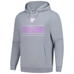 Pittsburgh Penguins Levelwear Hockey Fights Cancer Pulsar Off Season Tri-Blend Pullover Hoodie - Gray - NHL
