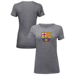 Barcelona 1863FC Women's Color Badge Tri-Blend T-Shirt Heather Gray - FIFA World CUP