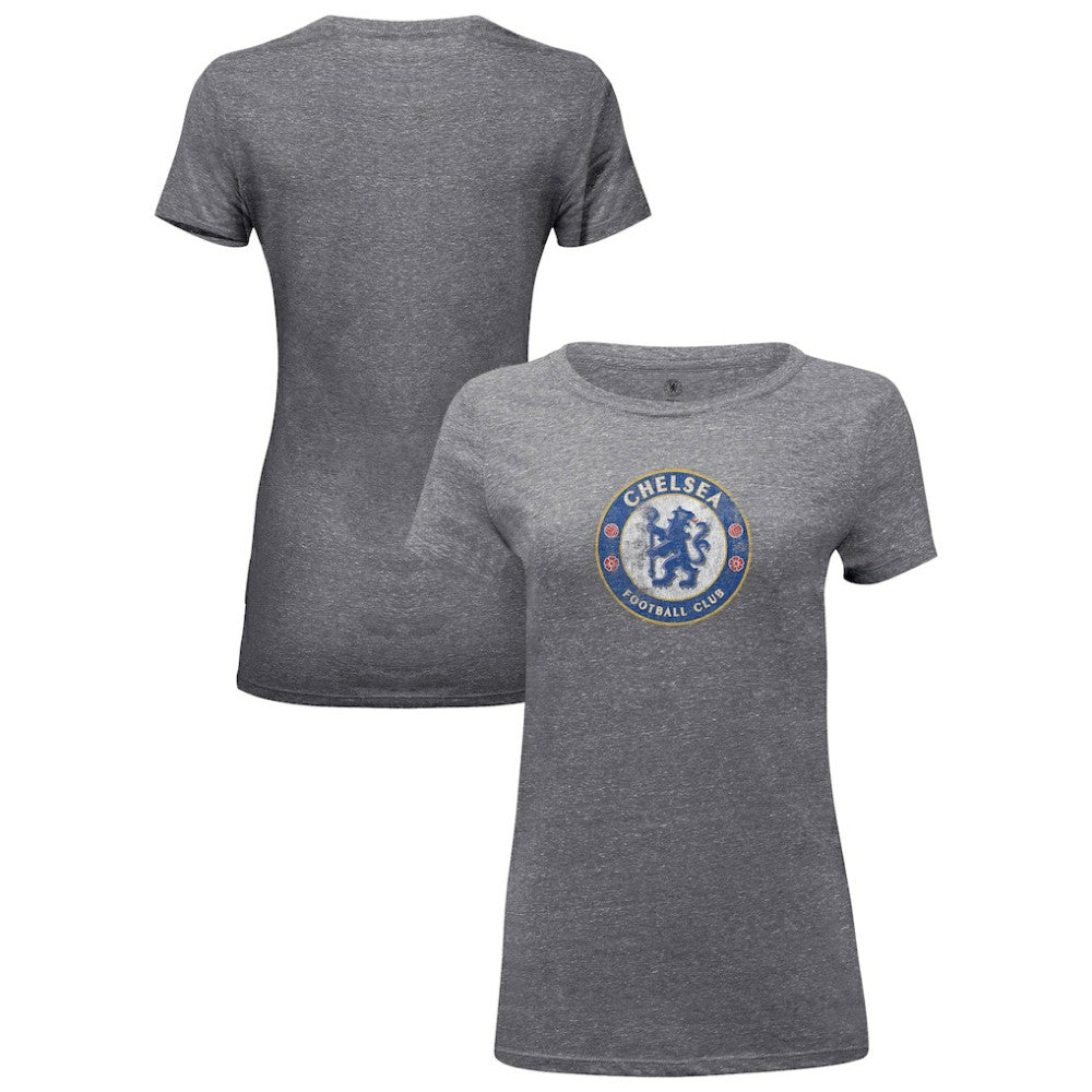 Chelsea 1863FC Women's Color Badge Tri-Blend T-Shirt Heather Gray - FIFA World CUP