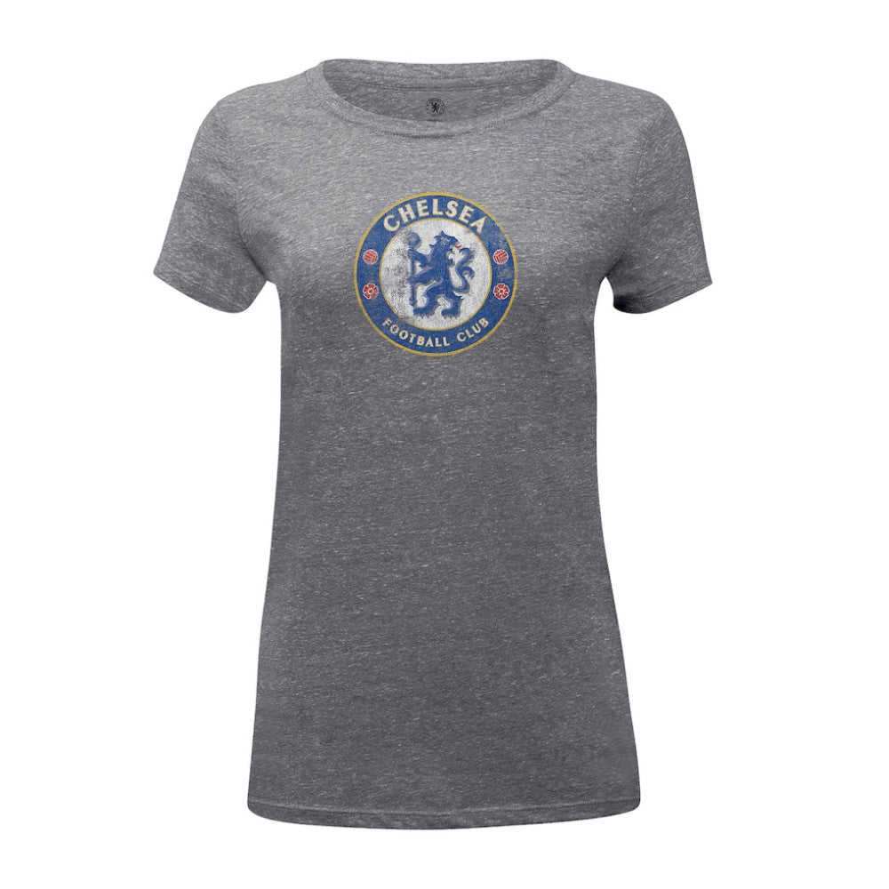 Chelsea 1863FC Women's Color Badge Tri-Blend T-Shirt Heather Gray - FIFA World CUP