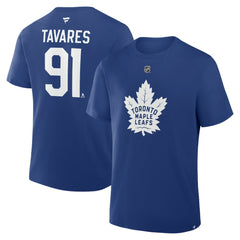 John Tavares Toronto Maple Leafs Fanatics Authentic Stack Name & Number T-Shirt - Blue - NHL